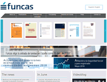 Tablet Screenshot of funcas.ceca.es